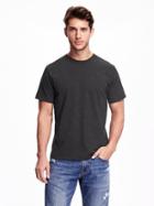 Old Navy Soft Washed Crew Neck Tee For Men - Heather Dark Gray