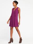 Old Navy Sleeveless Pintuck Swing Dress For Women - Berries Galore