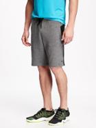 Old Navy Go Dry Fleece Jogger Shorts For Men 10 - Heather Grey