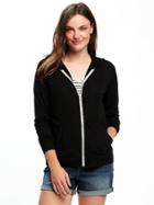 Old Navy Relaxed Lightweight Hoodie For Women - Black