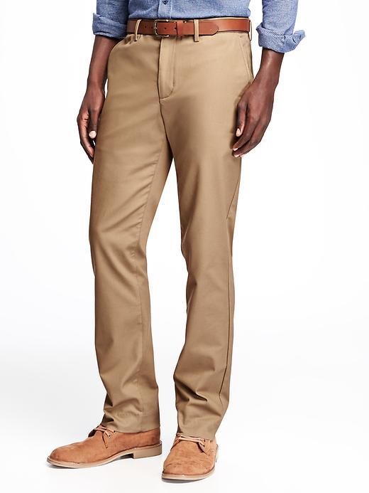 Old Navy Slim Non Iron Built In Flex Khakis For Men - Toasty