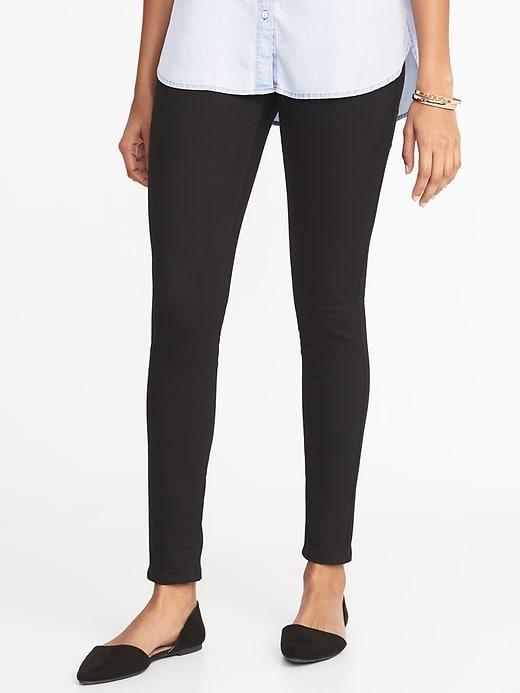 Old Navy Womens Built-in Sculpt Never-fade Rockstar Jeggings For Women Black Size 14