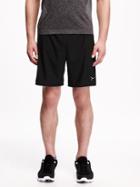 Old Navy Mens Go-dry Mesh-trim Run Shorts For Men (7) Black Size Xl