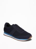 Retro Suede-trim Sneakers For Men