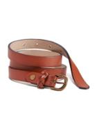 Old Navy Faux Leather Skinny Belt For Women - Cognac Brown