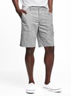 Old Navy Twill Utility Shorts For Men 10 - Earl Gray