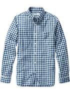 Old Navy Mens Classic Regular Fit Shirts - Blue Gingham