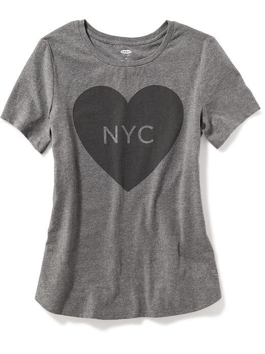 Old Navy Womens New York-graphic Tee For Women Nyc Size Xl