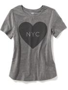 Old Navy Womens New York-graphic Tee For Women Nyc Size Xl