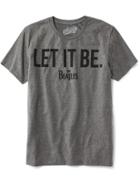 Old Navy The Beatles Graphic Tee For Men - Heather Grey