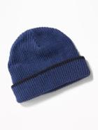 Rolled-cuff Beanie For Men