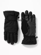 Old Navy Mens Water-resistant Snow Gloves For Men Blackjack Size S/m