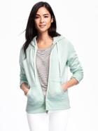 Old Navy Relaxed Full Zip Fleece Hoodie For Women - Surfin Usa