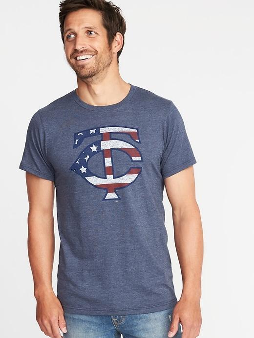 Old Navy Mens Mlb Americana Team Tee For Men Minnesota Twins Size L