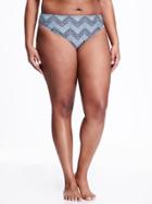 Old Navy Bikini Plus - Blue Chevron