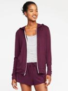 Old Navy Relaxed Lightweight Hoodie For Women - Winter Wine