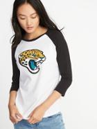 Old Navy Womens Nfl Team Raglan Tee For Women Jaguars Size Xs