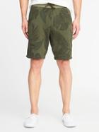 Old Navy Mens Printed French-terry Drawstring Shorts For Men Camo Size S