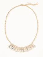 Old Navy Crystal Baguette Necklace For Women - Gold