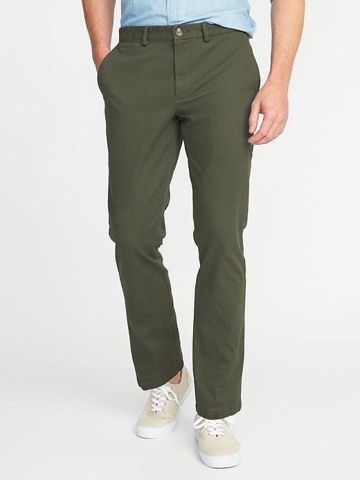 Old Navy Mens Straight Ultimate Built-in Flex Khakis For Men Forest Floor Size 29w