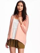 Old Navy Open Front Sweater For Women - Grapefruit Mimosa