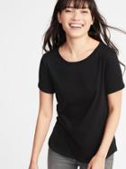 Old Navy Womens Everywear Crew-neck Tee For Women Black Size L