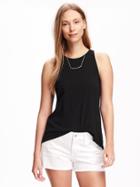 Old Navy Relaxed High Neck Tank For Women - Black