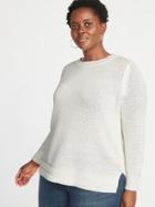 Old Navy Womens Plus-size Open-stitch Sweater Cream Size 1x