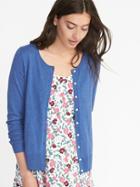 Old Navy Womens Semi-fitted Button-front Cardi For Women Laundered Blue Size L