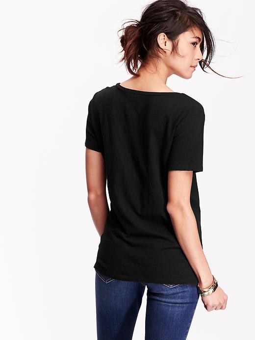 Old Navy Womens Relaxed V Neck Tees Size M Tall - Blackjack