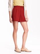 Old Navy Womens High Rise Twill Shorts 4 1/2&quot; Size 16 - Reddy Steady
