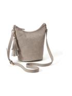 Old Navy Sueded Tassle Hobo Bag For Women - Clay