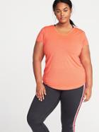 Old Navy Womens Plus-size Semi-fitted Performance Top Electric Poppy Size 4x