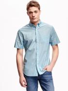 Old Navy Slim Fit Short Sleeve Shirt For Men - Paia Paradise