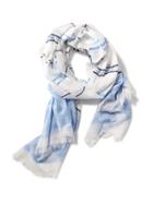 Old Navy Mixed Pattern Gauze Scarf For Women - White Geo