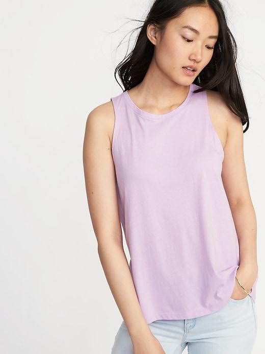 Old Navy Womens Relaxed Hi-lo Tank For Women Lavenderlicious Size Xxl