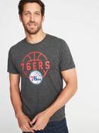 Old Navy Mens Nba Graphic Tee For Men 76ers Size S