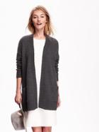 Old Navy Open Front Cocoon Cardigan Size L - Charcoal