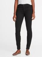 Old Navy Womens Mid-rise Skinny Jeans For Women Black Size 00