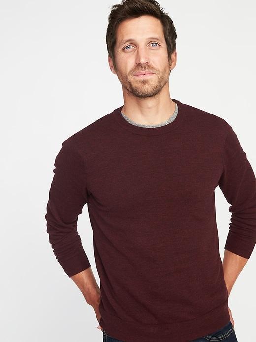Old Navy Mens Crew-neck Sweater For Men Pinot Noir Size L