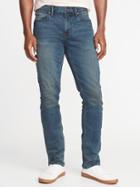 Old Navy Mens Slim 24/7 Built-in Flex Jeans For Men Dark Wash Size 33w