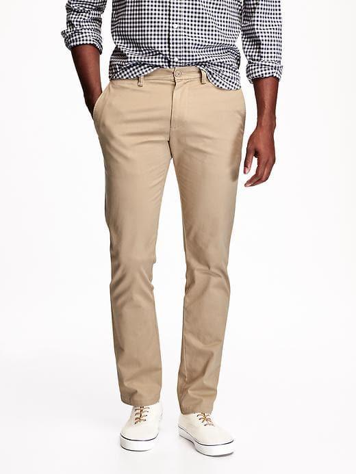 Old Navy Mens Slim Ultimate Built-in Flex Khakis For Men Shore Enough Size 31w