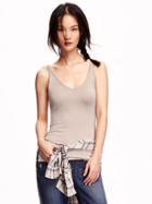 Old Navy Supersoft V Neck Tank - Line In The Sand