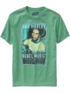 Old Navy Mens Bob Marley Tees - Bright Green