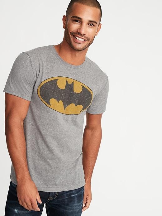Old Navy Mens Dc Comics Batman Tee For Men Heather Gray Size M