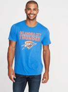 Old Navy Mens Nba Team Graphic Tee For Men Thunder Size L