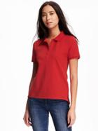 Old Navy Pique Polo For Women - Robbie Red