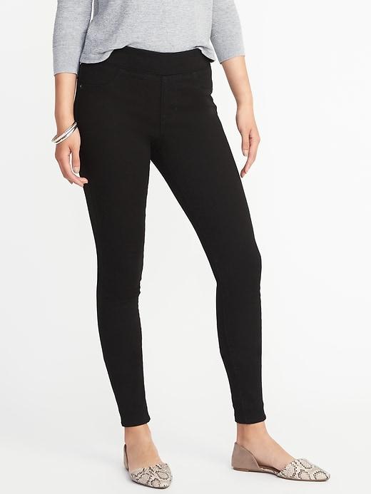 Old Navy Womens Secret-soft Rockstar Jeggings For Women Black Size 0