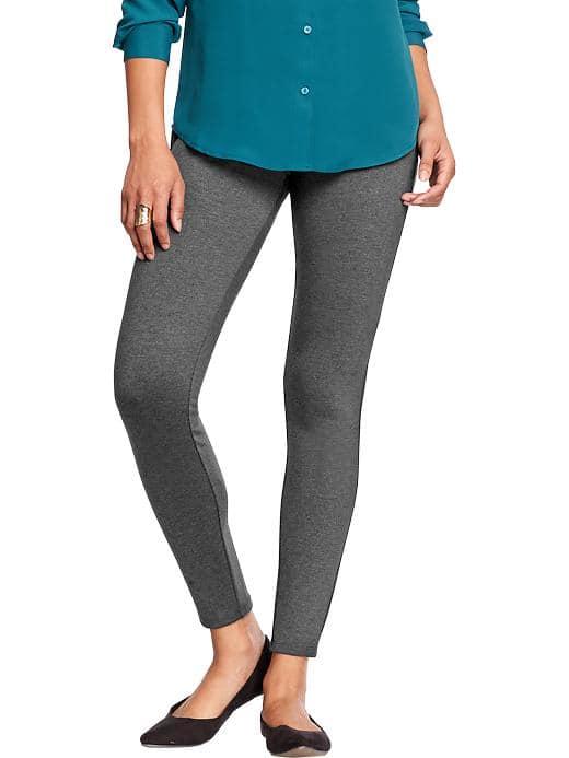 Old Navy Womens Ponte Knit Leggings - Grey