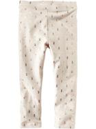 Old Navy Printed Leggings Size 12-18 M - Heather Oatmeal